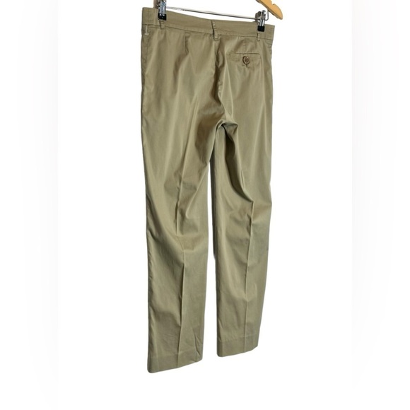 Moschino Cheapandchic | Khaki Straight Leg Pants Front Pleat Low Rise Button Zip - Picture 4 of 10